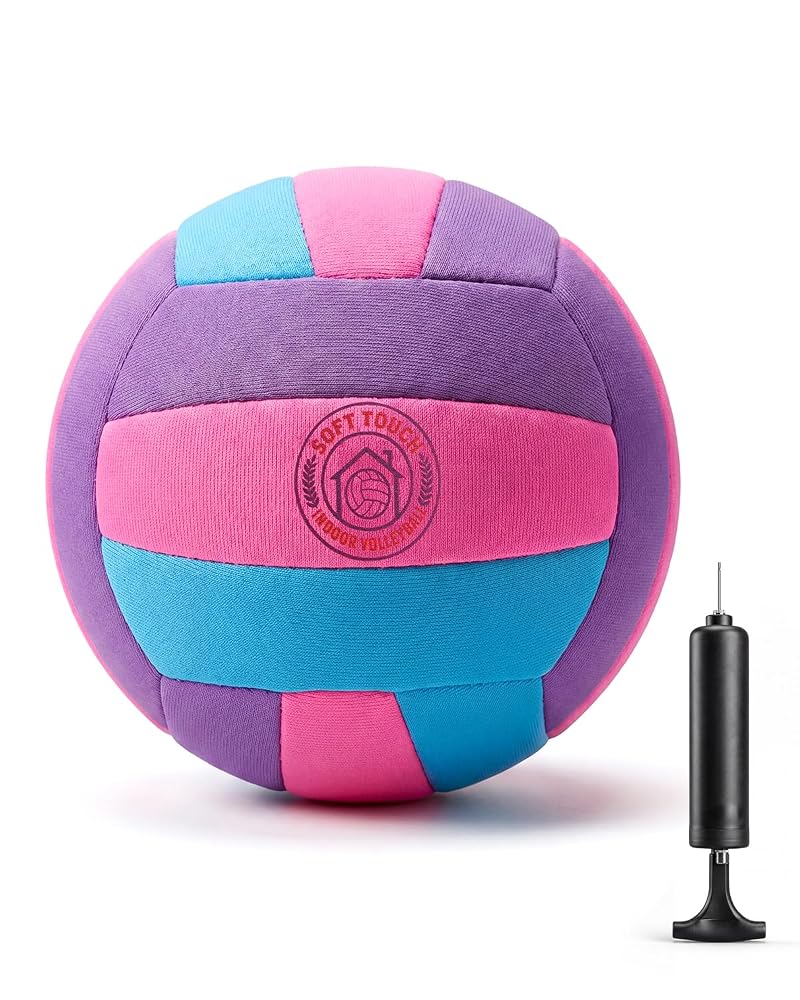 Soft Indoor Volleyball - Quiet Practice Ball with Realistic Bounce