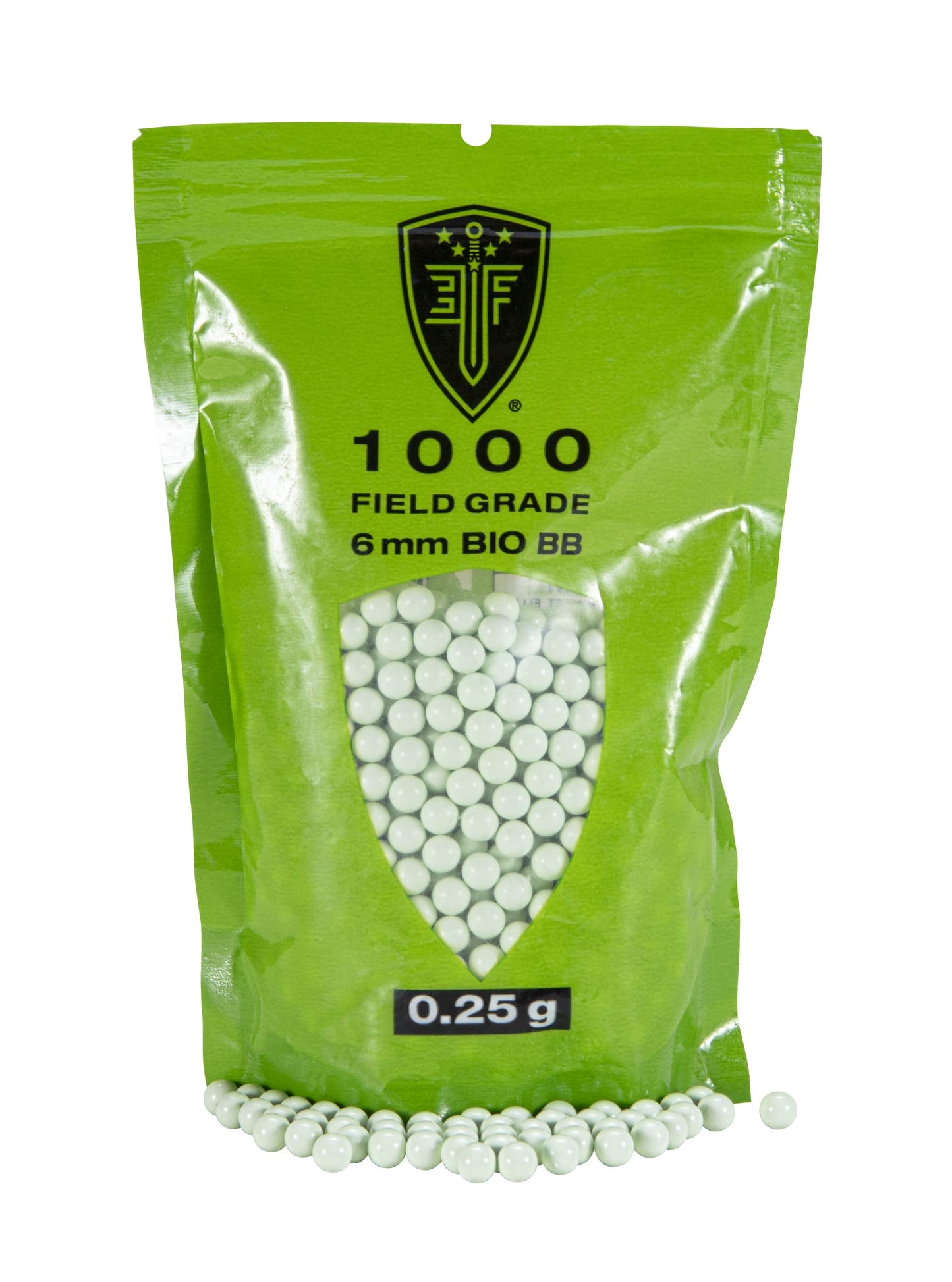 Elite Force Premium Biodegradable 6mm Airsoft BBS Ammo.25 Gram, 1000 Count, One Size