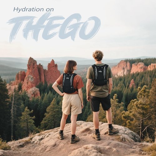 Running Hydration Vest, Lightweight Water Backpack for Running, Water Pack Backpack with 500ML TPU Hydro Water Flask, Water Vest for Running Women, Men