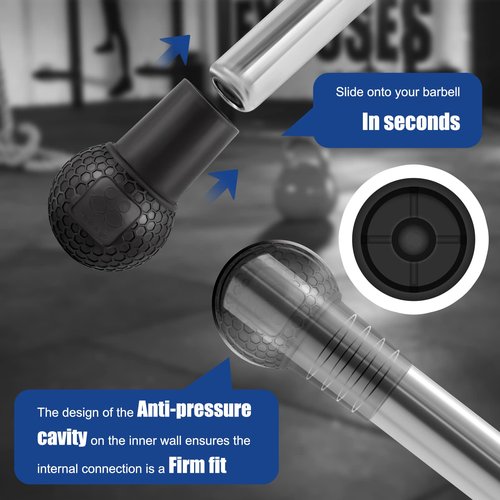 HXD-ERGO Landmine Attachment for Barbell, T Bar Row Attachment Fits 2 Inch Olympic Bars（Black）