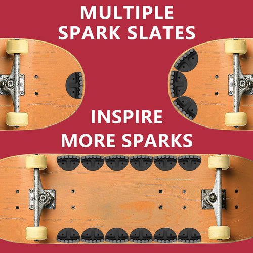 Sexkeeplood Skateboard Spark Plate for Ultimate Thrills,Elevate Your Riding Experience,Electrify Your Skateboarding Experience,Black