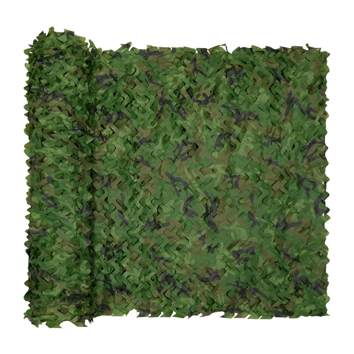 HYOUT Camo Netting Bulk Roll Camouflage Net Ghillie Hunting Blind Camping Sunshade, Military Army Party Decoration, Woodland Camo 5x65.6ft