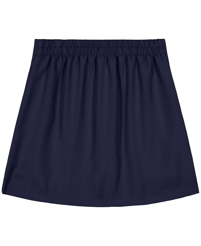 Izod Girls' School Uniform Knit Waistband Skort with Pockets, Navy 976+16