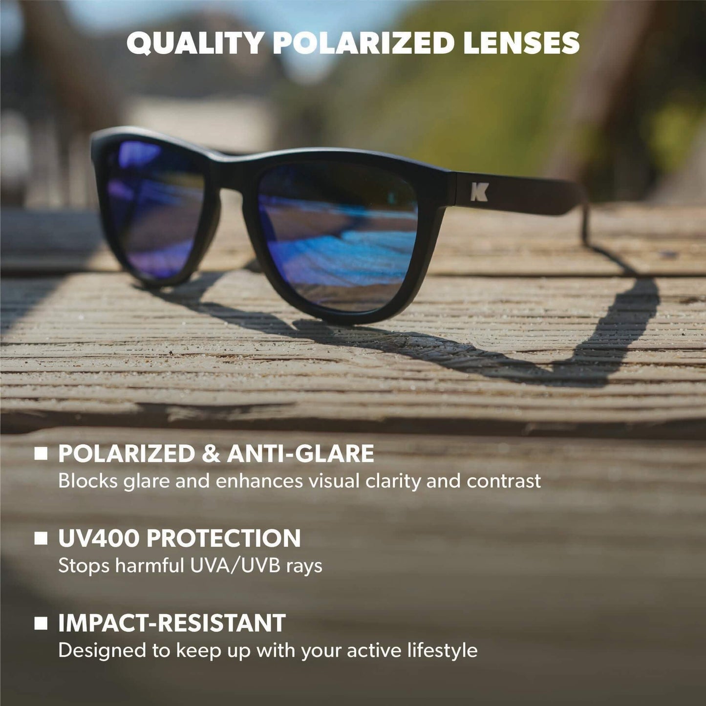 Knockaround Premiums Polarized Sunglasses for Men & Women - UV400 Protection