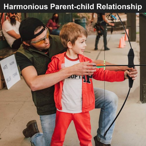Dostyle 44" Bow and Arrow Set for Kids Children Outdoor Youth Recurve Bow Junior Archery Training for Kids Teams Game Gift
