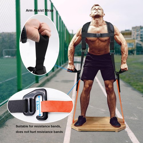 Squat Harness Vest for Resistance Bands – Adjustable Training Strap with Padded Shoulder Support, Quick-Release Buckle & e-Hook for Full-Body Strength Training, Ideal for Squats & Functional Workouts