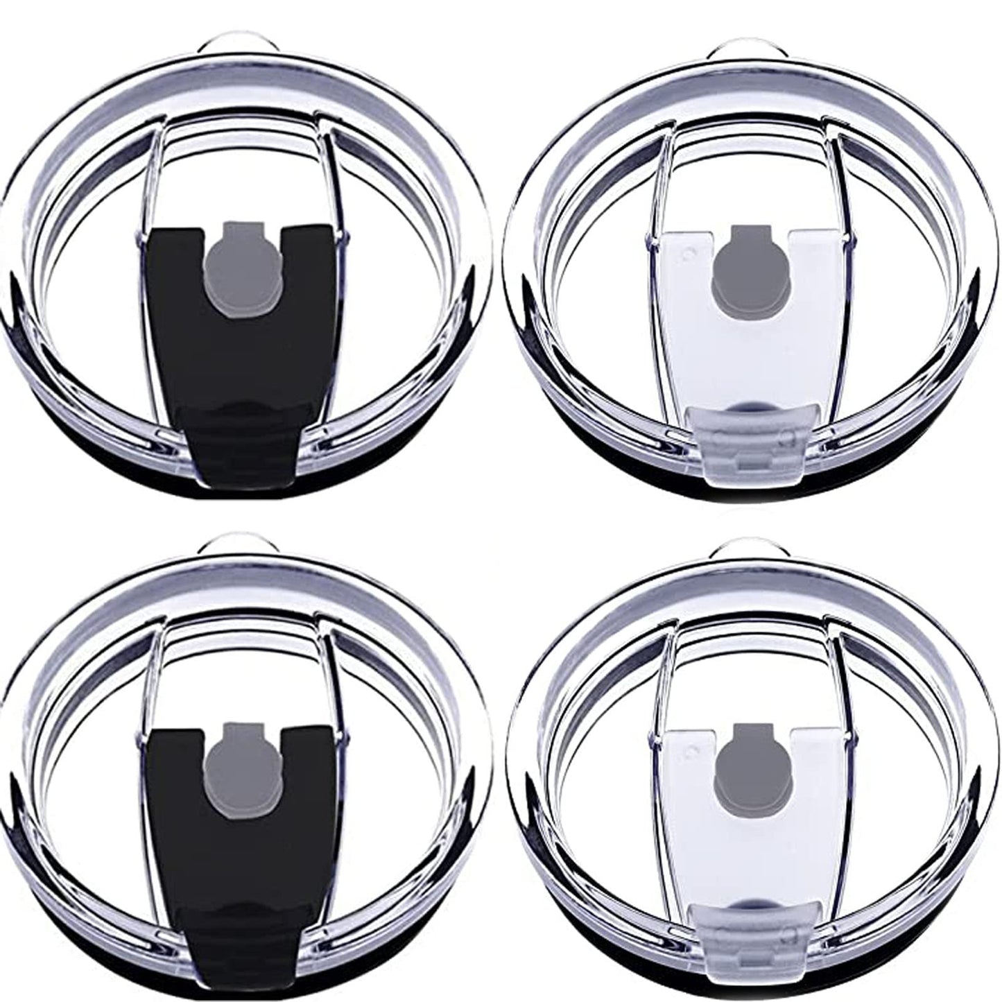 Tumbler Lids Spillproof 20oz,4 Pack Splash Resistant Lid for Beast,Juro,Ozark Trail,Rae Dunn,Atlin,Coffee Mug and More Cooler Cup,Covers for 20 Ounce Tumbler