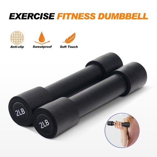 Exacme Yoga Mat Set for Beginners, 9 Pieces Yoga Set with Resistance Band, Jump Rope, Dumbbells for Home Workout, Yoga Starter Kit for Women Men, EF06