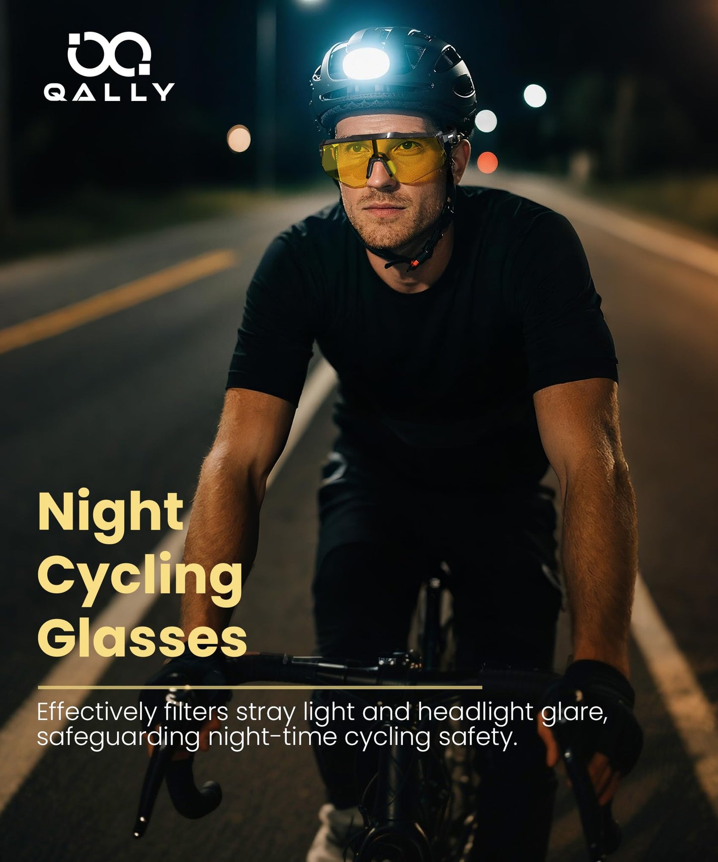QALLY Polarized Sport Sunglasses Men Women Bike Sunglasses for Men Cycling UV Protection Baseball Running 3 Packs