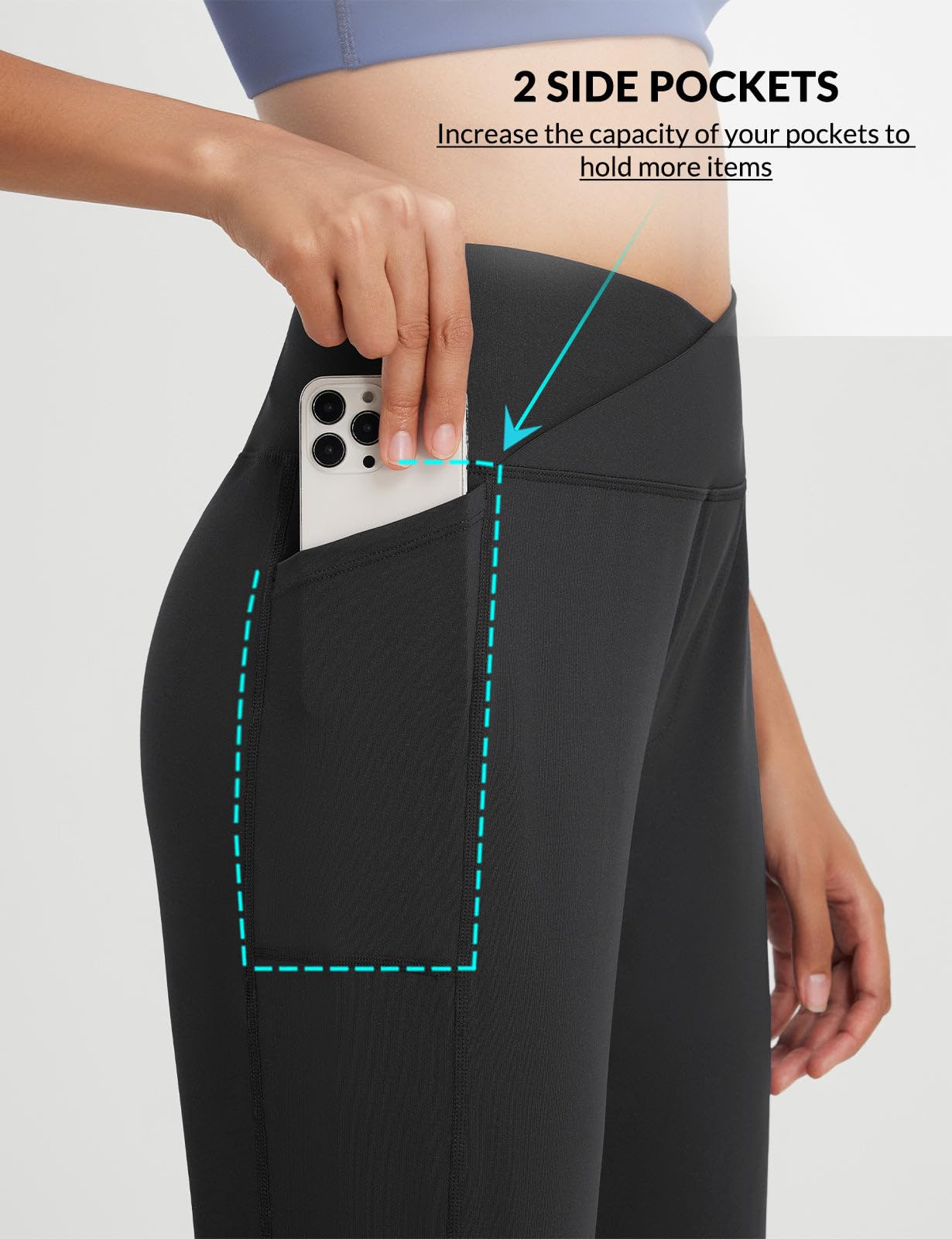 baleaf Bermuda Shorts for Women Knee Length 14" Long Shorts with Pockets Athletic Summer Casual Walking Black L