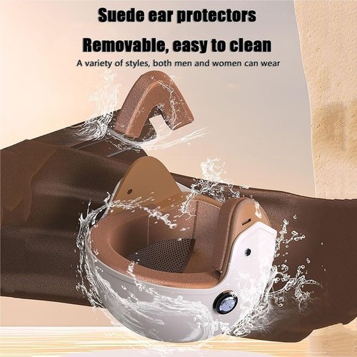 Retro Vespa 3/4 Motorcycle Half Helmets,DOT Approved Vintage Scooter Dirt-Bike Go-Kart Moped Electric Bicycle Light Quick Buckle Open Face ATV Helmet for Adult Men Women(White)