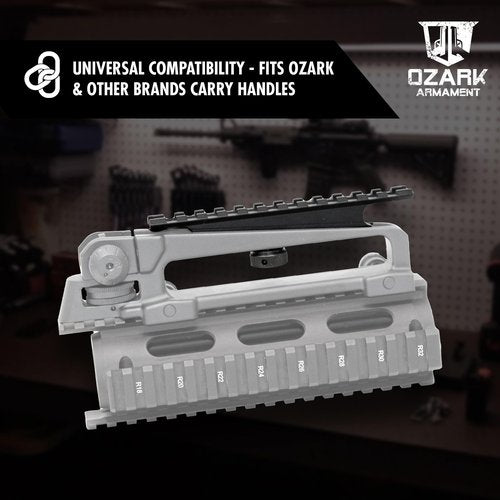 OZARK ARMAMENT Carry Handle Mount & Carry Handle Picatinny Rail Mount Designed for Carry Handle Sights Universal Detachable Carry Handle Scope Mount for A Wide Range of Optics