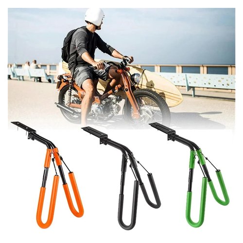 Universal Motorcycle Surfboard New Carring Holder Frame Bracket Portable Adjustable Side Carrier Surf Rack Holder Accessories(Orange)