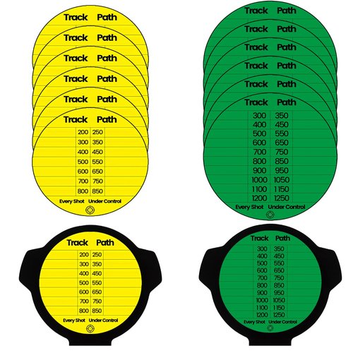 Twizz Scope DOPE Sticker Pack: Removable, Writable Adhesive Labels – 12 Pack (2 Designs, 6 Each) – Perfect for Precision & Organization! (Scope Cover Not Included)