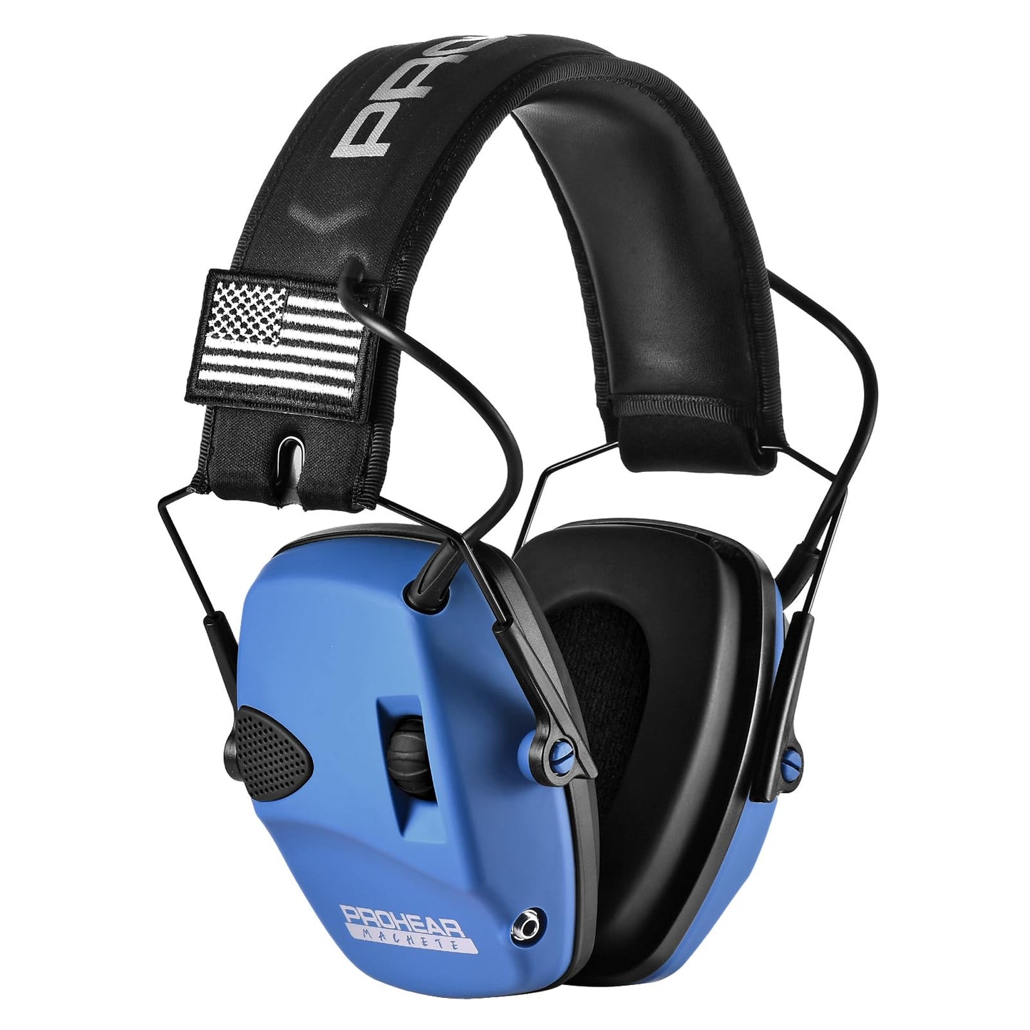 PROHEAR Electronic Ear Protection for Shooting with 4X Sound Amplification, Gun Range Hearing Protection Muffs, NRR 23dB Noise Reduction Headphones for Hunting, Blue