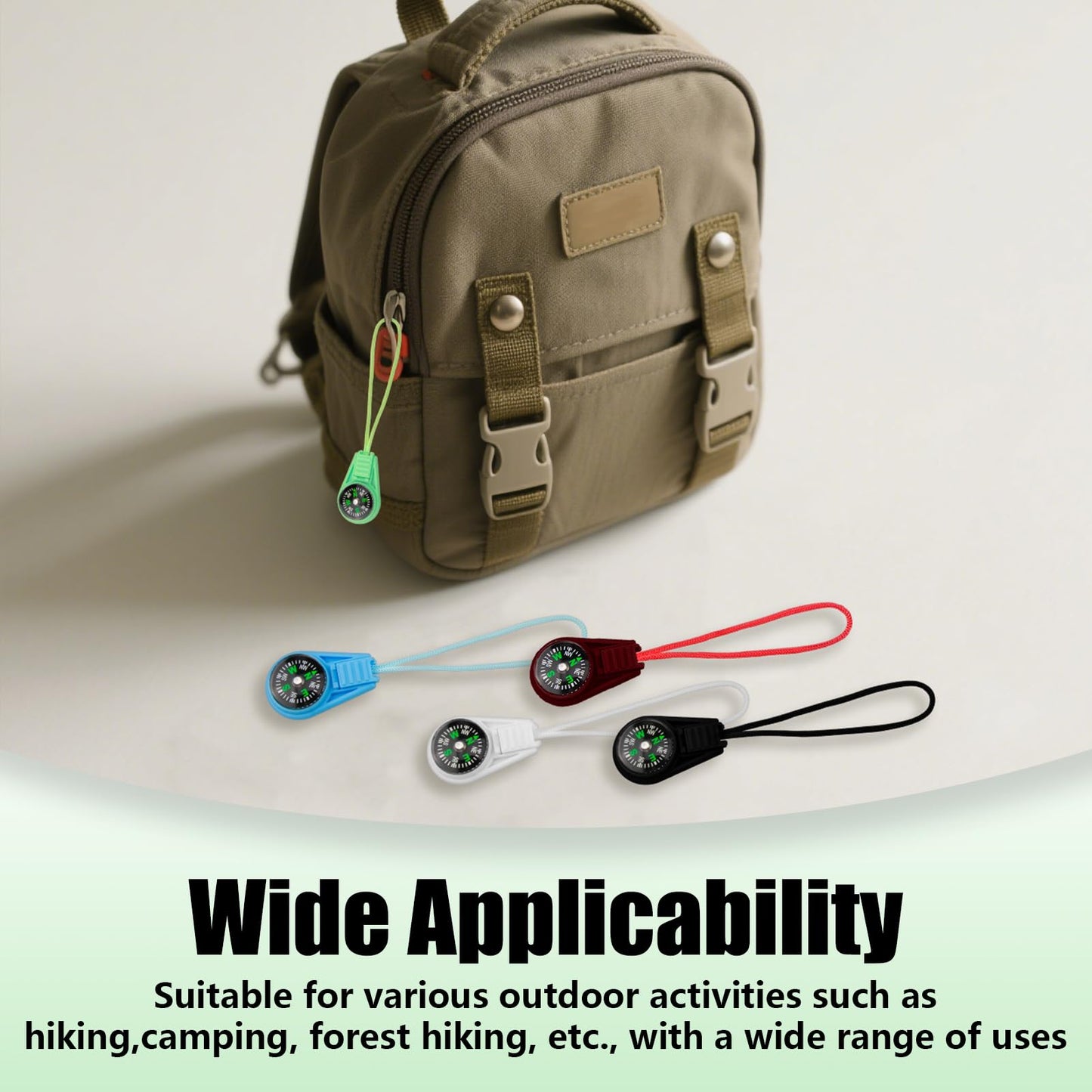 YENOVO 50 Pcs Mini Bulk Compass with Nylon Lanyard, 1 Inch Portable Direction Finder for Hiking, Camping, Travel, Emergency Kits, Backpack or Keychain Outdoor Accessories