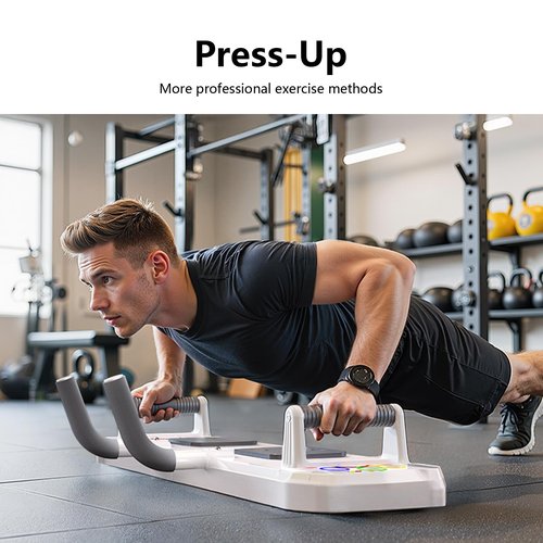 CHANGENOW Portable Push Up Board Fitness, Foldable Exercise Equipment for Men & Women, Professional Push Up Bar at Home Gym, Full Body Workout at Home
