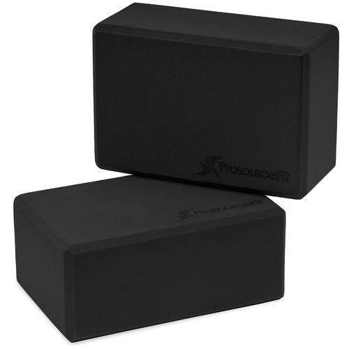ProsourceFit Foam Yoga Blocks, High Density EVA Yoga Bricks 4”x 6” x 9” (Set of 2)