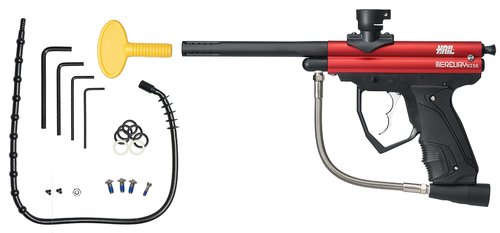 Mercury Rise Hail Semi Auto .50 Caliber Paintball Gun Marker (Hail Red)