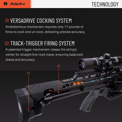 RAVIN R470 Crossbow Package – High-Performance Hunting Bow with Helicoil Technology, Silent Cocking System, and Illuminated Scope – 470 FPS, Lightweight and Pre-Assembled – Ideal for Archery & Hunting