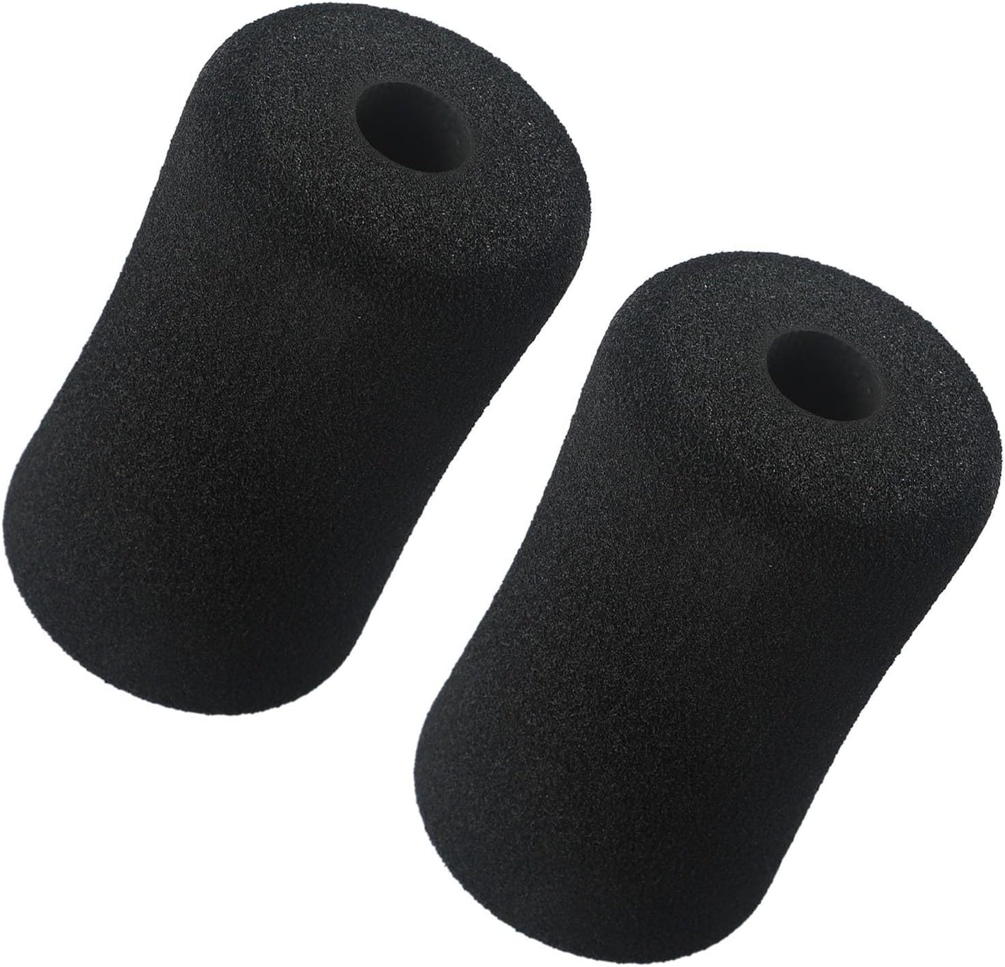 2 Piece Foam Foot Pads Rollers Replacement Kit for Weight Machines Leg Extension Home Gym Equipment High Density Comfortable Non-Deforming 5.12 Inch Black Exercise Accessories(20 * 70 * 120mm)