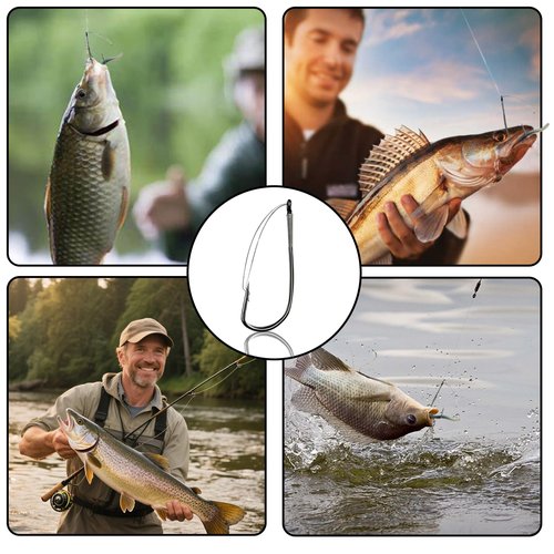 9KM DWLIFE Weedless Wacky Rig Hooks 30PCS Bass Hooks High Carbon Steel with Wire Guard for Neko Rig 2/0#
