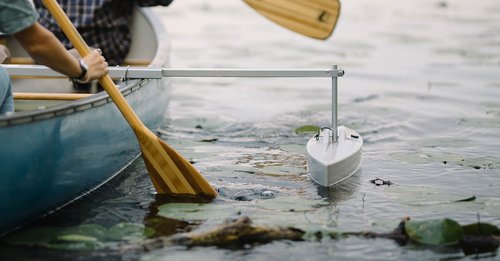 Spring Creek Manufacturing Hydrodynamic Canoe Stabilizer Float Package (Gray, 36)