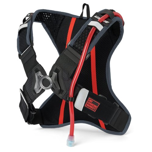 USWE Outlander XC 2L Hydration Pack, Running, Hiking Hydration Backpack with Water Bladder (1.5L/50oz) , Hydropack for Men and Women, Backpack Gear and Equipment for Cycling, MTB (Blue, 2L)