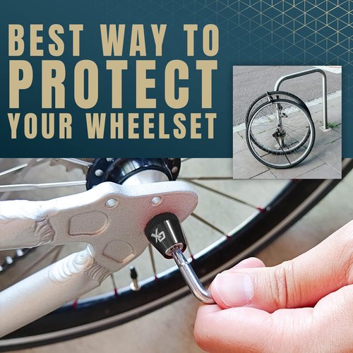 ONIPAX Bike Anti-Theft Locking Skewer 7 Lobe Bicycle Wheel Hub Secure Binder Bolt Kit with Key