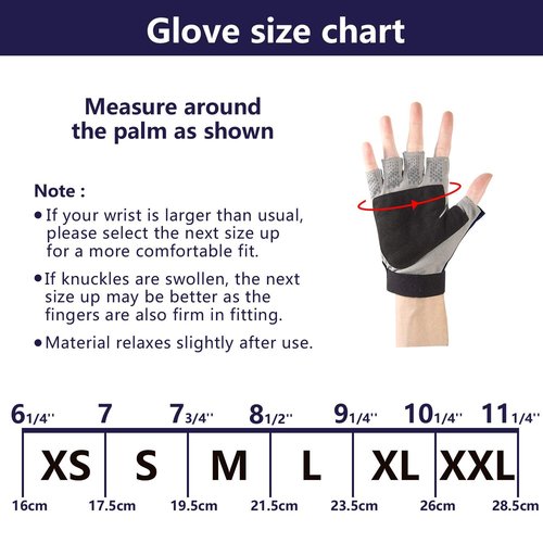 Palmyth UV Fishing Gloves Sun Protection Fingerless Kayaking Glove Men Women UPF 50+ SPF for Sailing, Hiking, Paddling, Canoeing, Rowing, Driving (Navy Blue, Large)