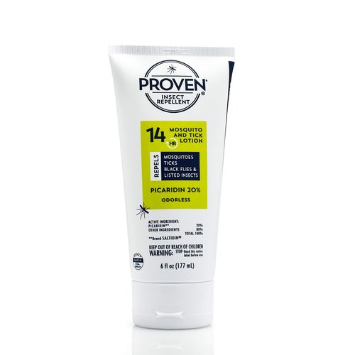 Proven Insect Repellent Lotion, Keep Mosquitoes, Ticks and Flies Off, DEET Alternative Repellent, Up to 14-Hour Protection, Great for Outdoor Camping and Hiking, 6 Ounce, Odorless Lotion