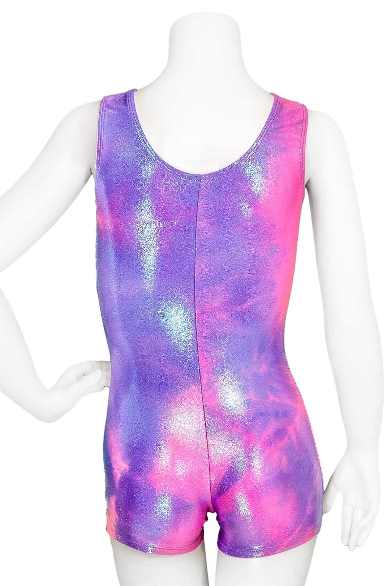Destira To the Moon+Girls 8 Gymnastics Unitard - Snug Leotard for Dance Cheer