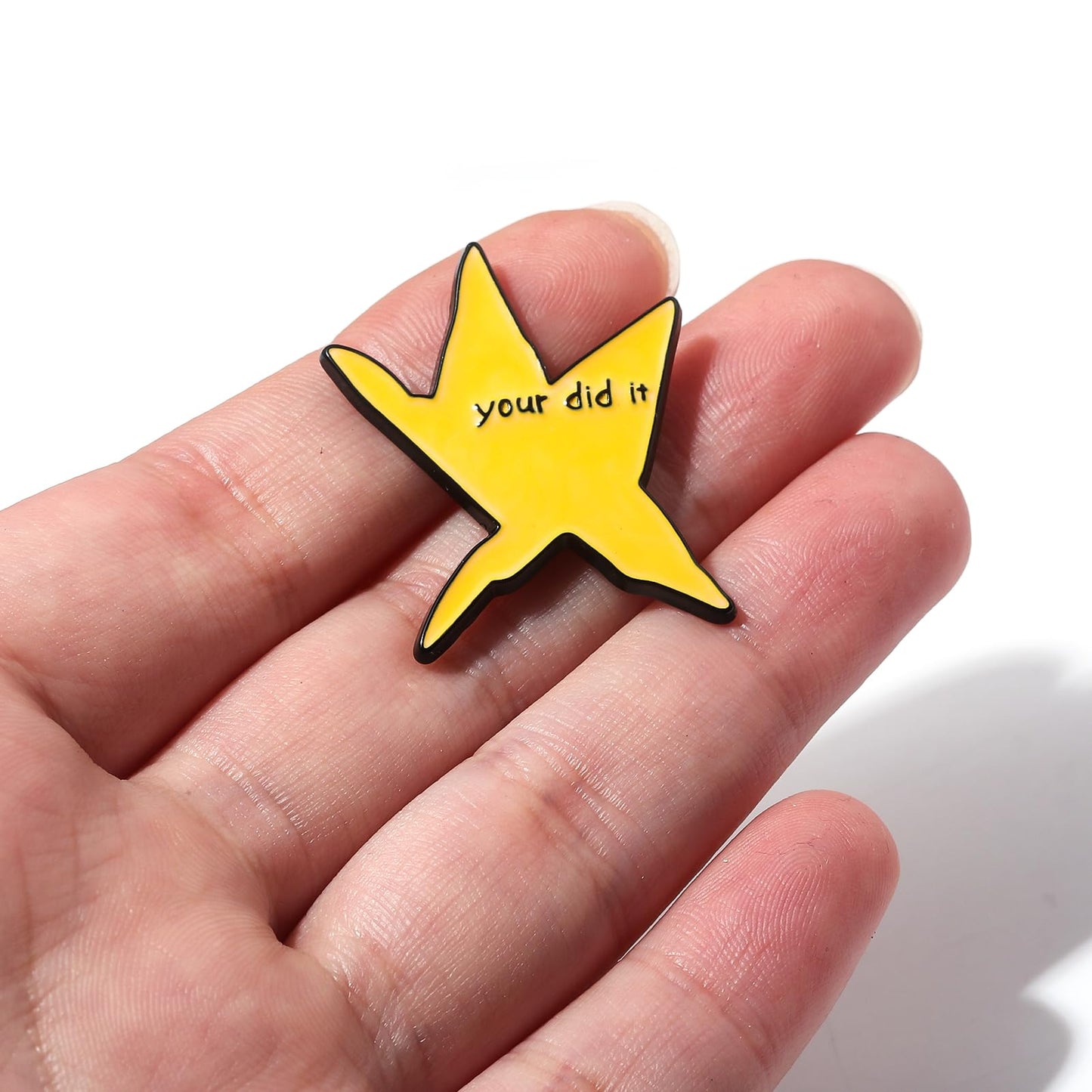 Your Did It Star Enamel Pin - Funny Meme Badge Brooch,Silly Hat Backpack Jewelry Accessories for Women Men - Fun Graduation Gifts for Friends Schoolmate Students