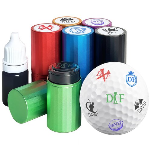 ubjva Golf Ball Stamp Personalized Custom Golf Ball Marker Monogram Golf Accessories for Golfers Dads Husbands
