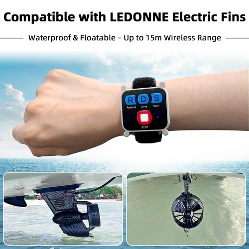 Wireless Remote Control Watch for Electric Fin 3 Speed Modes