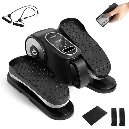 Under Desk Elliptical Machine, Ellipse Leg Exerciser As Seen On TV with Remote, 12 Speed Levels for Whole Family, Forward & Reverse Direction, Auto & Manual Mode, Quiet Portable Machine, Home & Office