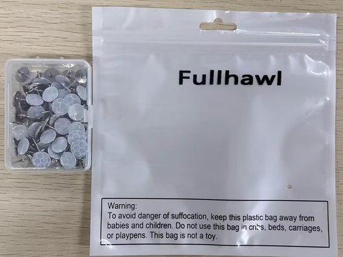 Fullhawl Reflective Tacks Trail Marking Tacks Glow Reflective Mark Trail Markers Thumb Nails for Hunting Hiking Camping Tree Stand(Sliver,100)