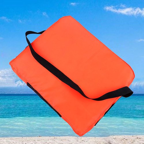 Throwable Flotation Device, Type IV - 18x14 Inch High Buoyancy Foam Emergency Flotation Device with Quick-Release Strap for Man Overboard Rescue & Boat Safety (1pc)