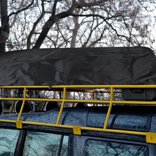 Beatifufu Car Roof Top Rack Rain Cover Cargo Protector Portable Fits 230x145cm