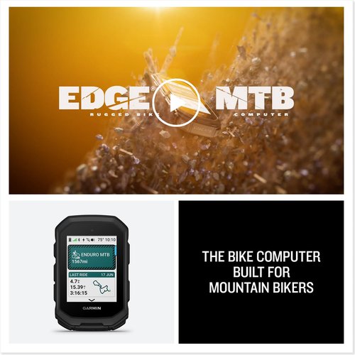 Garmin® Edge® MTB, Rugged GPS Bike Computer with Preloaded, Full-Color Trail Maps and Advanced Performance-Tracking for Mountain Bikers