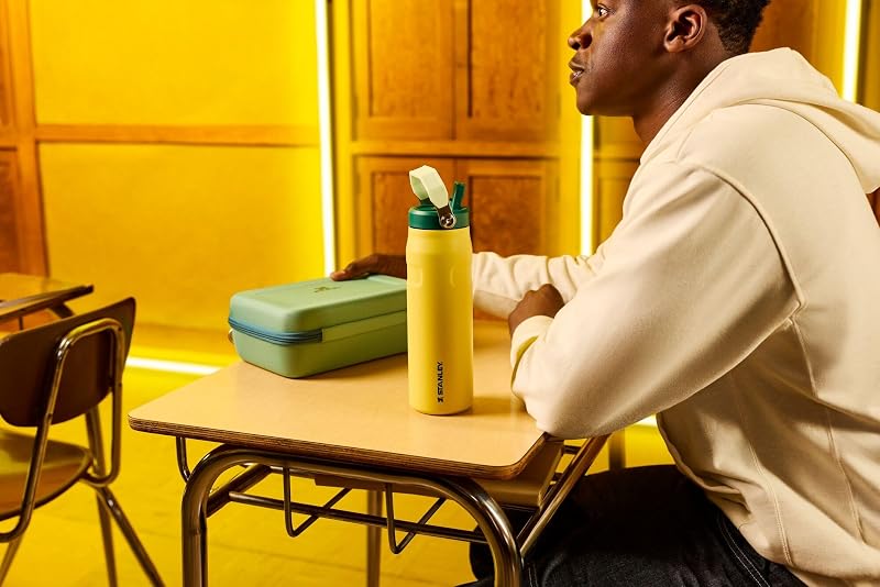 Stanley IceFlow Flip Straw 2.0 Bottle 16 oz - Daffodil Emerald (Variation: Daffodil Emerald+16 Ounces)
