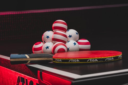 STIGA 6 Pack Stars/Stripes Table Tennis Balls - 40mm ITTF Regulation Size and Weight Ping Pong Balls