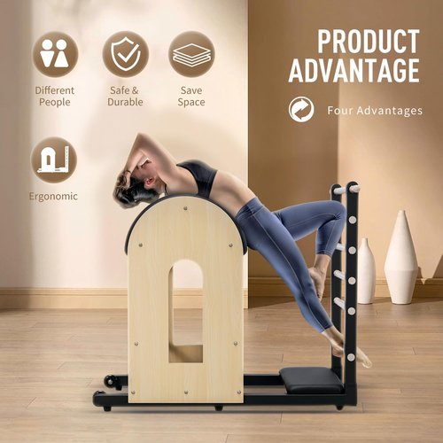 Faittd Ladder Barrel Pilates Equipment, Pilates Exercise Equipment for Building Strength and Flexibility, Strength-Training Tool, Workout Equipment for Home Pilates Gym or Studio Use