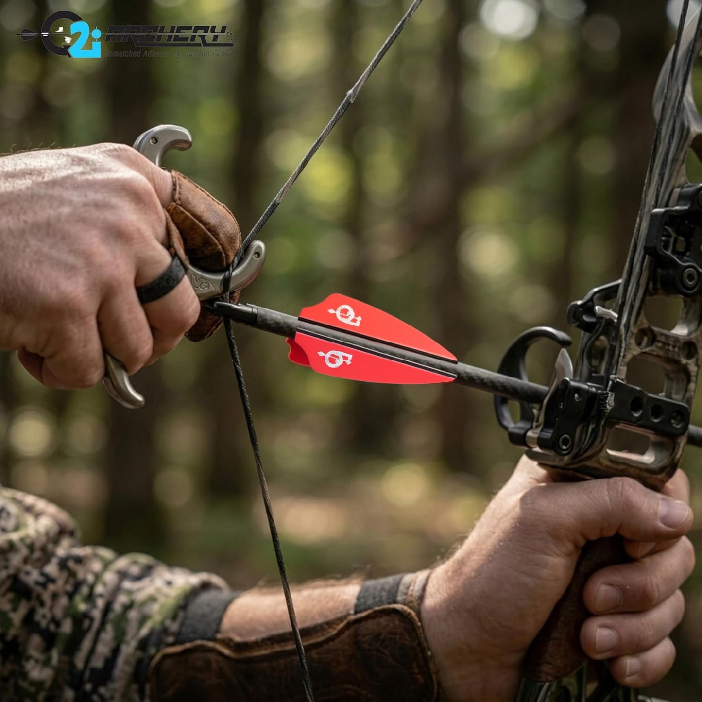 Q2i Fusion X-II | 2.5" | 36pk | White High-Performance Arrow Fletching Vanes with Tri-Fusion Adhesion Technology for Target Archery