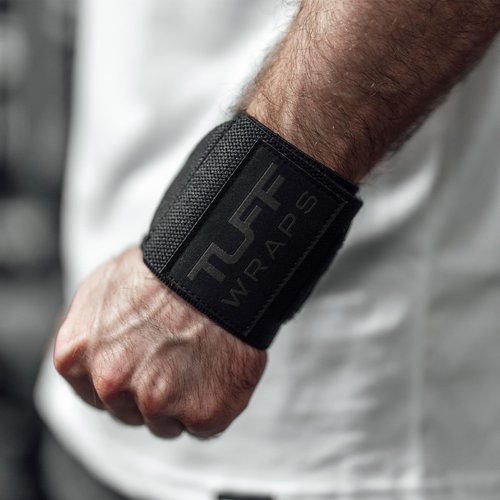 TuffWraps 16" Wrist Straps for Gym - No Thumb Loops - Powerlifting, Weightlifting, and Bench Press Support - Durable Wrist Straps Gym Accessory for Enhanced Wrist Support