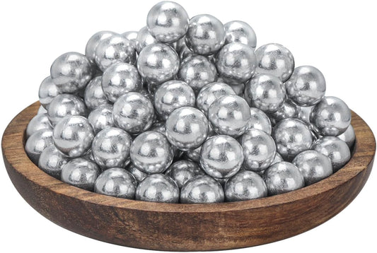 100 Pieces .50 Caliber Aluminum Paintball Ammo 2.8 Grams Solid Resuable Seamless Paintball Powerful for Shooting Training Practice Fit for T4e TR50/HDR 50 Cal Pepper Balls
