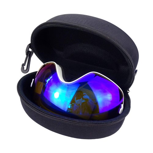 Hanperal Big Large Hard Sports Glasses Case, SKI Snowboard Snow Goggles Box, Sports Glasses Storage Holder