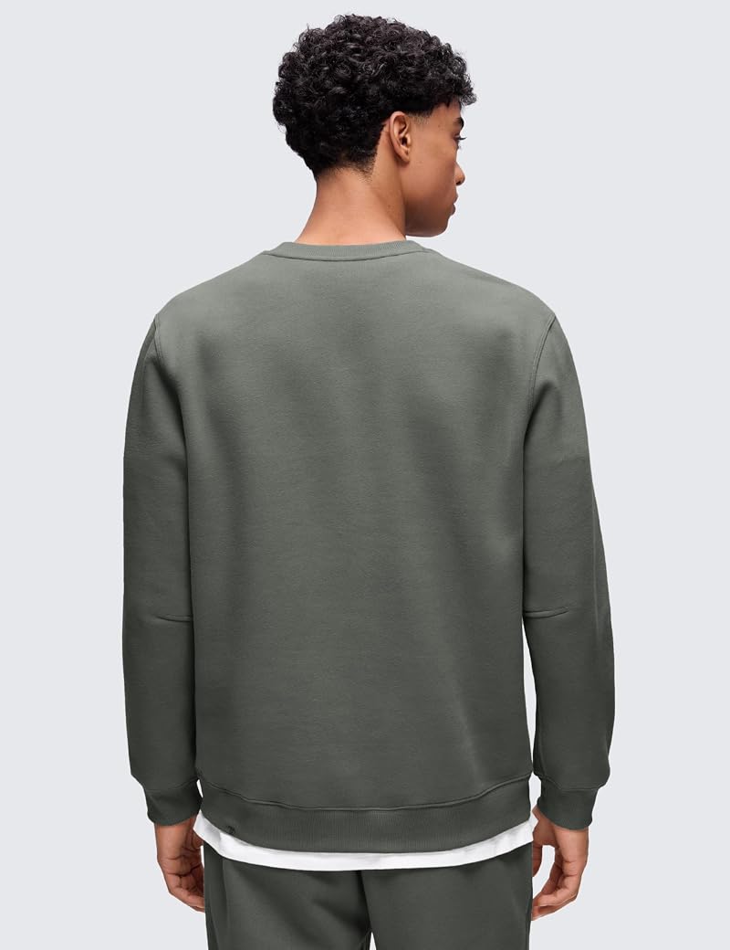 CRZ YOGA Fleece Lined Sweatshirt - Grey Sage, X-Large
