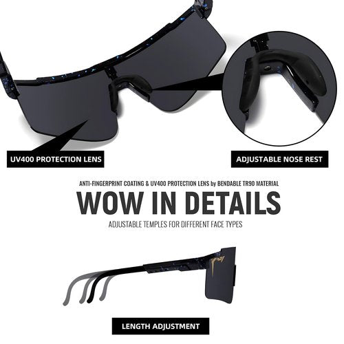 AAROX Sports Sunglasses for Men Women,Youth &Kids Baseball Glasses,Cycling Running Vipers Style Sunglasses UV Protection (PA-01)