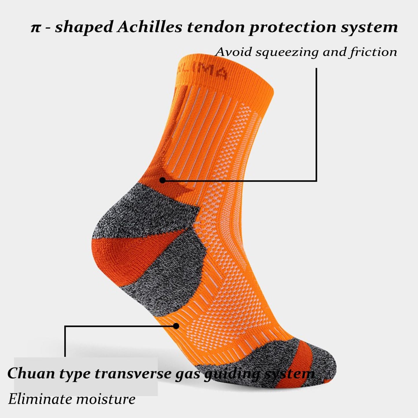 YWSLRC Athletic Ankle Socks for Men & Women, Moisture Wicking Cushioned Compression Sports Socks for Running Tennis Basketball 3 Pairs